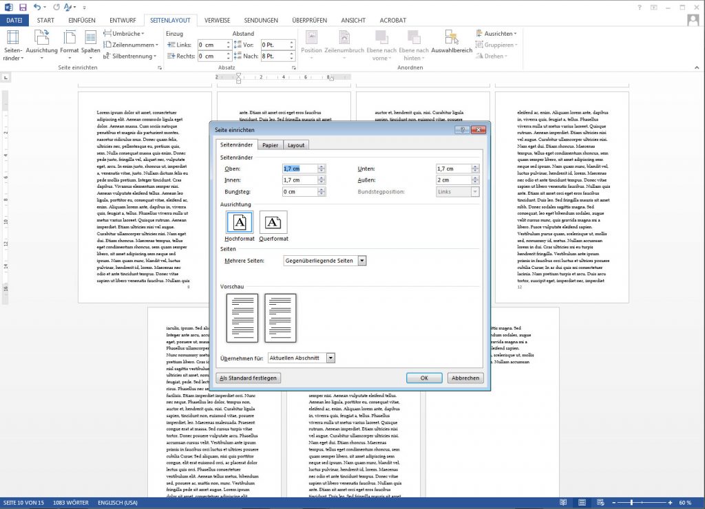 Buchblock einrichten mit Microsoft Word (Teil 3/3) - BoD.de