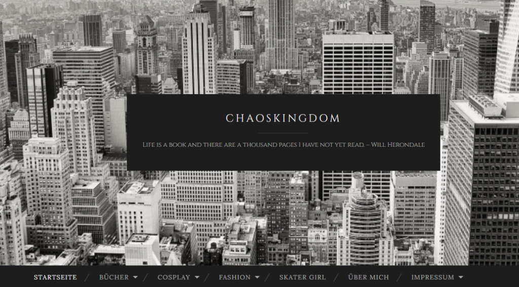Screenshot der Website von Chaoskingdom