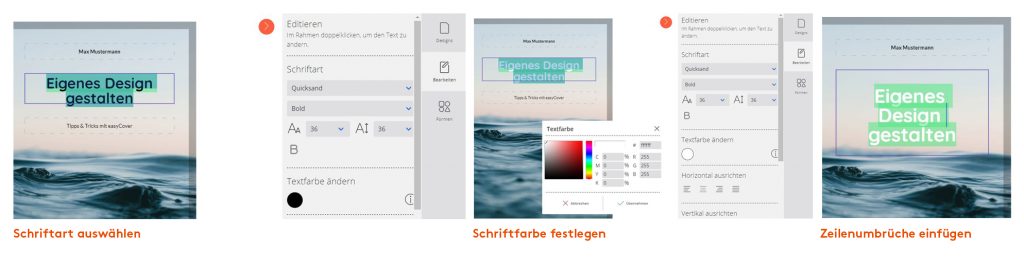 Designtool zur Covergestaltung