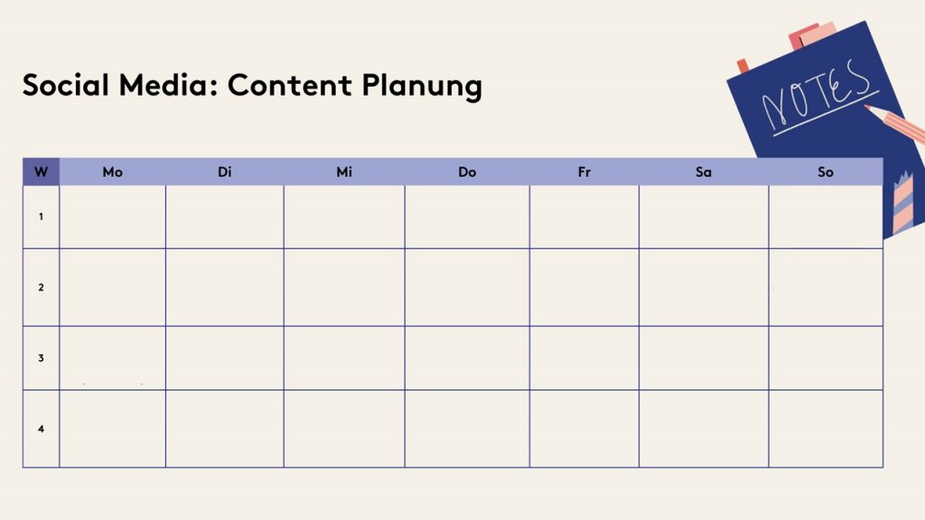 Content Planung Vorlage 