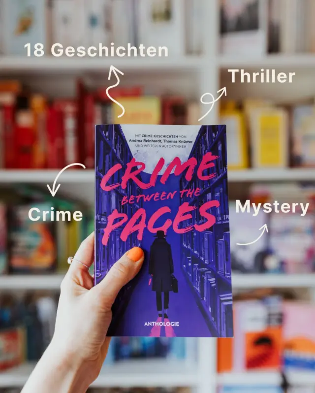 Eine verschwundene Schwester hinterlässt ein verstörendes Tagebuch, ein Bestsellerautor gerät ins Visier eines mörderischen Nachahmers, eine Giftmörderin spielt ein perfides Spiel, ein Serienmörder schreibt das Ende von Thrillern neu und eine rätselhafte Insel birgt ein tödliches Geheimnis. Es geht um alte Bücher, die den Tod bringen, ein tödliches Double Feature, einen makabren Vers, der in Blut geschrieben wurde und eine Geschichte, die in einem einzigen Zug das Schicksal entscheidet. Ein mysteriöses Erbe fordert einen schrecklichen Preis, eine Frau wird in den Schatten der Wörter gefangen, ein harmloses Geschenk entpuppt sich als tödliche Falle, eine göttliche Mission endet in Blut. Wir entdecken einen Buchclub mit dunklen Absichten, eine Bibliothek, die Seelen verschlingt und nehmen eine letzte Fahrt ohne Wiederkehr. Werden Textschnipsel die eine Wahrheit enthüllen, die besser verborgen geblieben wäre? Und was ist mit der Unschuld, die vielleicht keine ist? All das ist unsere Anthologie »Crime Between the Pages«. 🔪💀

Diese Anthologie entführt euch in eine Welt der Literatur, in der mehr verborgen liegt als schöne Geschichten. Von packenden Thrillern über fesselnde Krimis bis hin zu rätselhafter Mystery – jede dieser 18 Erzählungen ist einzigartig und doch verbindet sie ein zentrales Thema: das Buch. 
 
📖: Veröffentlichung am 20. März 2025
 
Autor*innen: Andrea Reinhardt (@andrea.reinhardt_autorin), Sarah Alihodzic (@sarah__alihodzic), Isabell Höntsch (@herztrost1), Daniela Elisabeth Schulze (@danel0711), Lisa Lee (@LisaLeeLeseliebe), Ivy Garrett (@authorivygarrett), Kǎi Mǎ, Clara S. Eckhardt (@cantjimout), Monika Huhn (@monikaautorin), Jan Trouw (@jantrouw.writer), Saskia Bannister (@saskia.bannister), Ron Robert Rosenberg, Rebecca Bauer, Fiona Tahi (@fio_tahi), Marco Trotta, Marlene Liebschenk (@lavendelgeschichten), Lainey Darson (@laineyspages), Thomas Knüwer (@thomas_knuewer) ✨
 
#crimebetweenthepages #buchcover #thriller #mystery #krimi