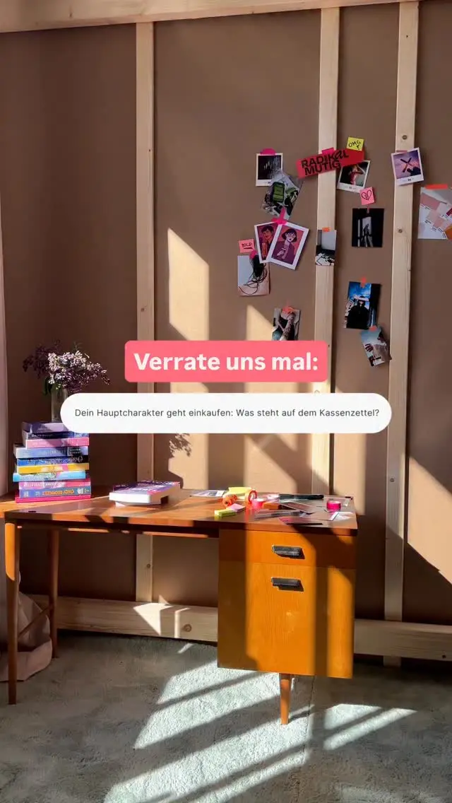 Chips, Maracuja, Spezi, Reiswaffeln, Spaghetti: In dem Roman 22 Bahnen analysiert die Protagonistin Tilda die Einkäufe ihrer Kund*innen, um so Rückschlüsse auf den Charakter zu führen und die Lebensrealitäten zwischen den Zeilen zu sehen. 
 
👉🏻 Wenn ihr auf eure Hauptfiguren schaut: Was würde auf ihrem Einkaufszettel stehen? 🛒
 
Verratet in den Kommentaren mal ein bisschen was über eure Buchfiguren & erzählt, warum das ein oder andere auf der Liste stehen würde. Das können Lebensmittel sein, aber natürlich auch andere Gegenstände. Welche kleinen Dinge verraten bei ihnen mehr, als es vielleicht sogar Dialoge könnten? 💌
 
BUCH SCHREIBEN | BUCH RECHERCHE | AUTORINNENLEBEN | BUCH VERÖFFENTLICHEN | MANUSKRIPTARBEIT | BEHIND THE SCENES | FIGURENENTWICKLUNG