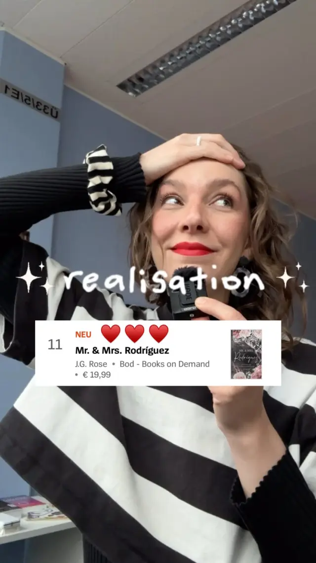 KANN UNS MAL JEMAND KNEIFEN??? 🥹🥰

@j.g_rose hat es schon wieder geschafft und ist mit ihrem 5. Band »In guten wie in schlechten Tagen« der »Mr. & Mrs. Rodríguez«-Reihe auf Platz 11 der SPIEGEL-Bestsellerliste! Wir sind komplett aus dem Häuschen und so unfassbar stolz! 😭♥️🫶🏻
 
Danke an jede einzelne Lesemaus von euch, dass wir es gemeinsam mit @j.g_rose zum dritten Mal in Folge geschafft haben. Nur mit euch ist das überhaupt möglich! 🥺✨

PS: Der Keks-Krümel in meinem Gesicht ist ein paid actor 🙂‍↕️☝🏻

MAFIA ROMANCE | BUCH VERÖFFENTLICHEN | SPIEGEL BESTSELLERLISTE | SPIEGELBESTSELLER | DARK ROMANCE