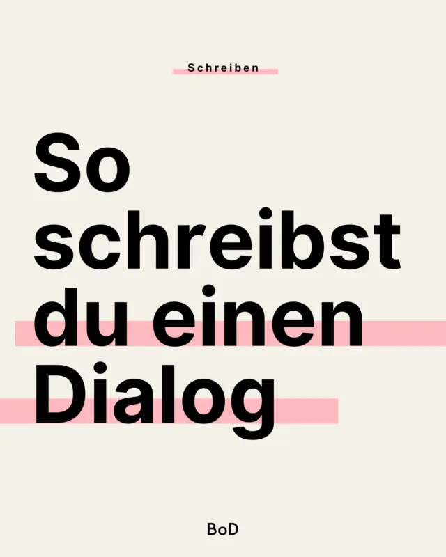 📌 Ein Roman ohne Dialoge? Möglich, aber eher ungewöhnlich. Worauf es bei Dialogen ankommt, um am Ende deine Leser*innen in den Bann zu ziehen, erfährst du in diesen Slides:

👉🏻 Was ist eigentlich ein Dialog?
👉🏻 Was ein Dialog leisten kann
👉🏻 6 Tipps für einen guten Dialog
👉🏻 3 häufige Fehler beim Dialoge schreiben

Falls du Ergänzungen hast, schreib sie gerne in die Kommentare. Vielleicht kannst du uns auch verraten, ob dir das Schreiben von Dialogen eher leicht oder schwierig fällt. 🤗 

DIALOGE SCHREIBEN | BUCH SCHREIBEN | SCHREIBTIPPS